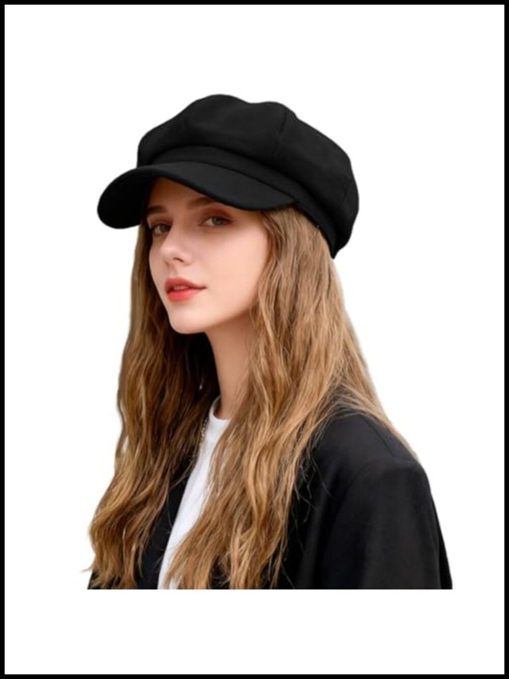 Wool Blend Newsboy Cap Adjustable Vintage Beret Hat Breathable